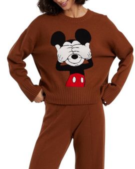 Chinti & Parker Chinti & Parker Wool-Cashmere Peeakabo Mickey Sweater