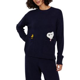 Chinti & Parker Chinti & Parker Wool-Cashmere Snoopy Peeking Pocket Sweater