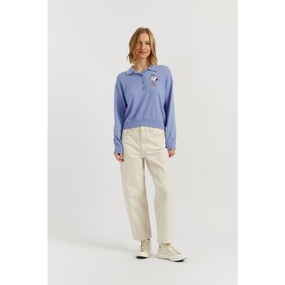 Chinti & Parker Chinti & Parker Wool-Cashmere Snoopy Polo Sweater