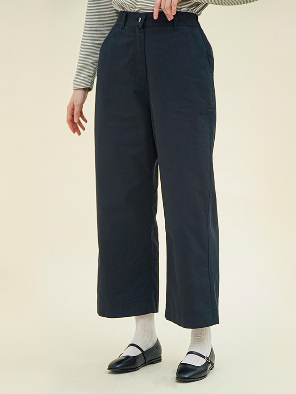 CHIQUITA Chino Wide Pants [Navy] (251505SNV)