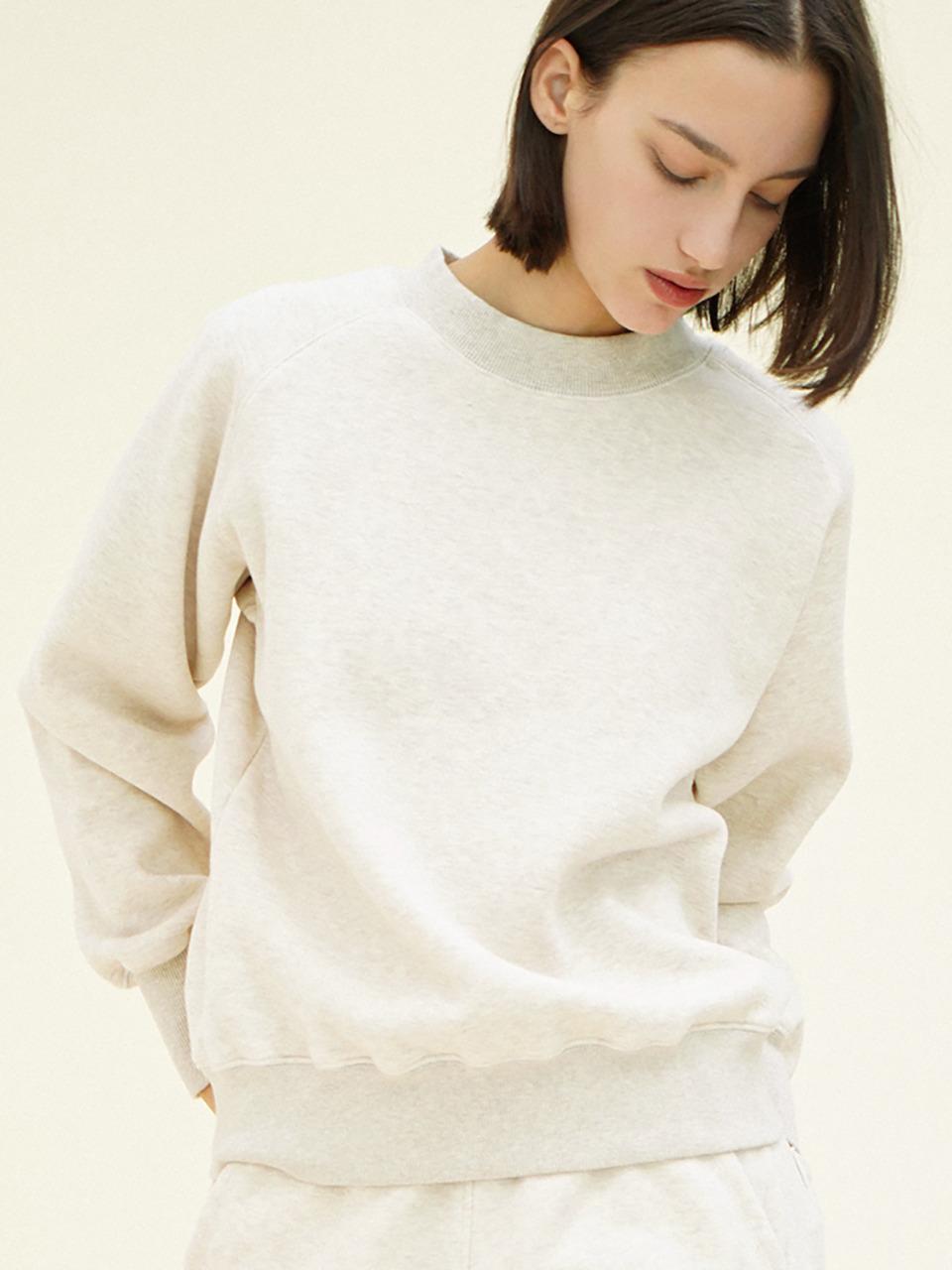 CHIQUITA Cotton Napping Raglan Sweatshirt [Light Beige] (244602SOT)