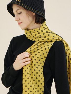 CHIQUITA Long Dot Pattern Scarf [GREEN] (233702OOV)