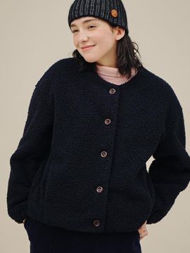 CHIQUITA Recycled Fur Blazer [Navy] (234107SNV)