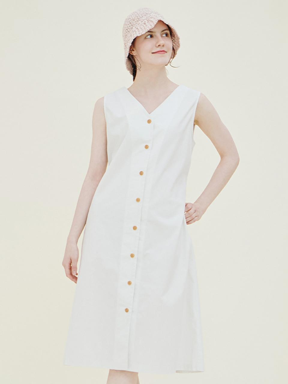CHIQUITA Reversible Sleeveless Dress (ST) [Ivory] (242205TIV)