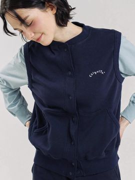 CHIQUITA Sweat Vest (Cotton) [Navy] (241104SNV)