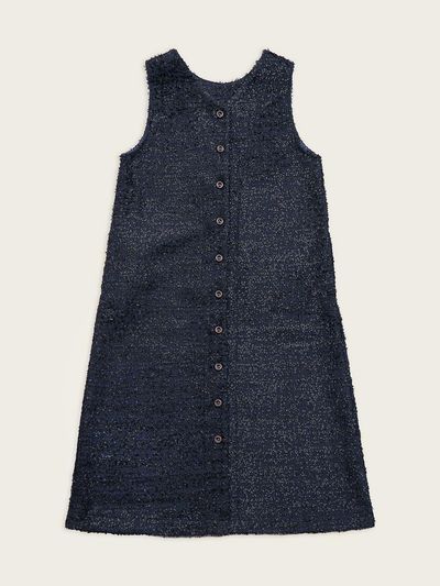 CHIQUITA Tweed Reversible Korean Dress [Navy] (251201SNV)