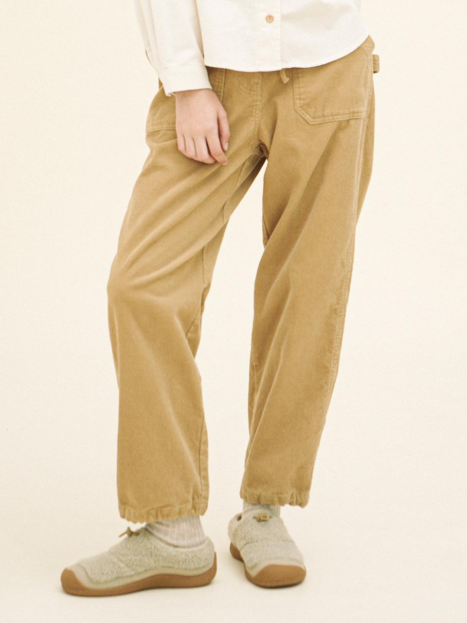 CHIQUITA Work Corduroy Cargo Pants [Beige] (244505SBE)