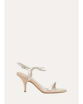 Chloé 75mm Zia Embellished Leather Sandals