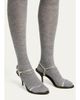 Chloé 80mm Zia Embellished Mixed Leather Sandals - 2