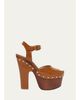 Chloé 90mm Meret Leather Clogs - 1