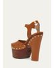Chloé 90mm Meret Leather Clogs - 4