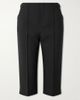 CHLOÉ Buckle-embellished wool-crepe straight-leg capri pants - 1