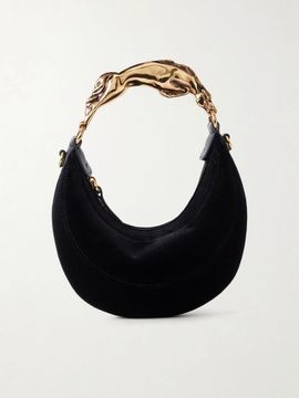 CHLOÉ Chain Horse velvet top-handle bag