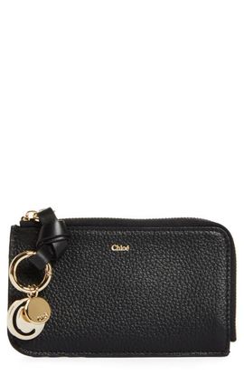 Chloé Chloé Alphabet Zip Leather Card Holder