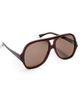 Chloé Chloé Aviator Sunglasses Brown-Brown-Brown One - 1