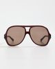 Chloé Chloé Aviator Sunglasses Brown-Brown-Brown One - 2