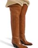 Chloé Chloé Azelan Genuine Shearling Cuff Over the Knee Boot - 1