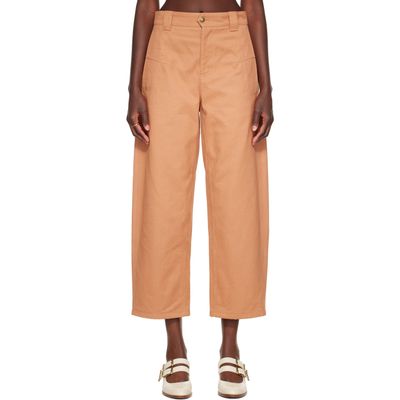 Chloé Chloé Beige Barrel Jeans