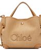 Chloé Chloé Beige Small 'Chloé' Clover Double Carry Tote - 1