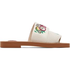 Chloé Chloé Beige Woody Mule Sandals