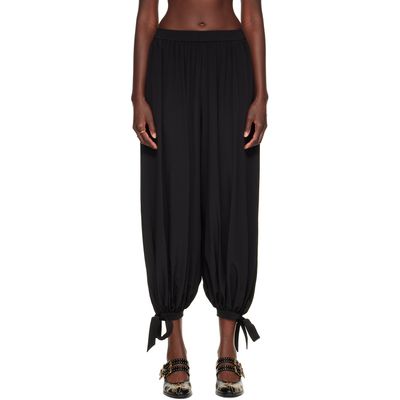 Chloé Chloé Black Fluid Pleated Trousers