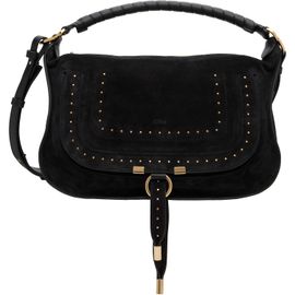 Chloé Chloé Black Marcie Suede Calfskin Bag