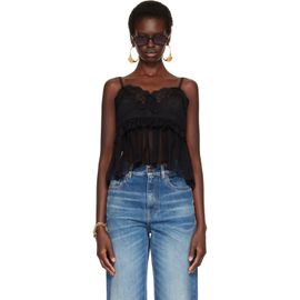 Chloé Chloé Black Thin Strap Lingerie Top