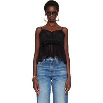 Chloé Chloé Black Thin Strap Lingerie Top