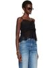 Chloé Chloé Black Thin Strap Lingerie Top - 2