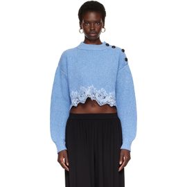 Chloé Chloé Blue Cropped Sweater