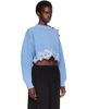 Chloé Chloé Blue Cropped Sweater - 2