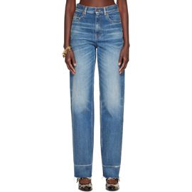 Chloé Chloé Blue Distressed Cuff Jeans