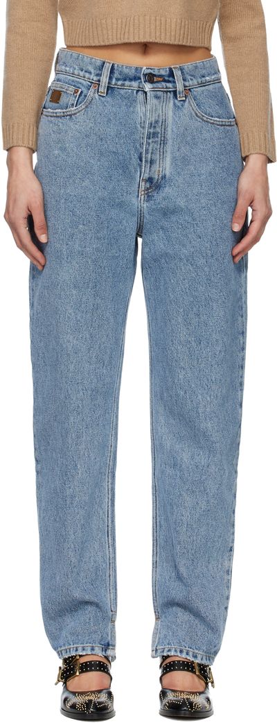 Chloé Chloé Blue High-Rise Tapered Jeans