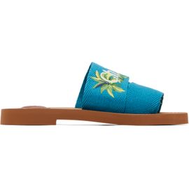 Chloé Chloé Blue Woody Mule Sandals