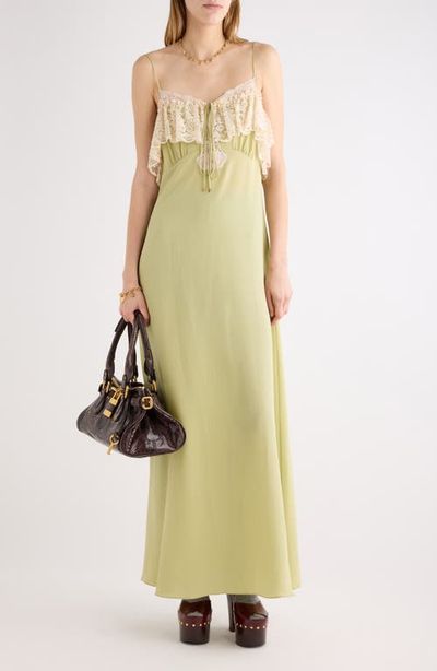 Chloé Chloé Boho Silk Crêpe de Chine Maxi Dress