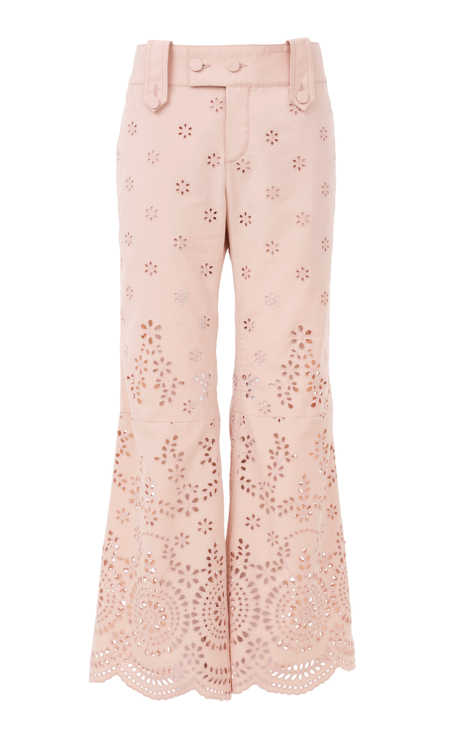 Chloé Chloé Broderie Anglaise Bootcut Pants