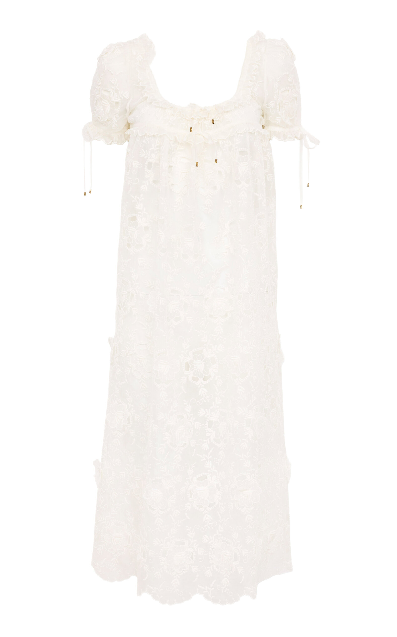 Chloé Chloé Broderie Anglaise Midi Dress