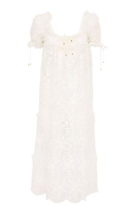 Chloé Chloé Broderie Anglaise Midi Dress