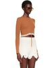 Chloé Chloé Brown Cropped Fitted Sweater - 2