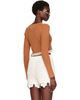 Chloé Chloé Brown Cropped Fitted Sweater - 3