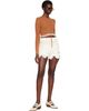 Chloé Chloé Brown Cropped Fitted Sweater - 4