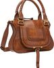 Chloé Chloé Brown Grained & Suede Leather Small Marcie Shoulder Bag - 2