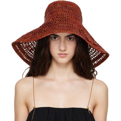 Chloé Chloé Brown 'The Chloé Raffia Capeline' Beach Hat