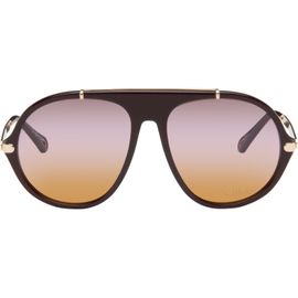 Chloé Chloé Burgundy Aviator Sunglasses