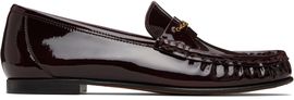 Chloé Chloé Burgundy 'Chloé' Loafers