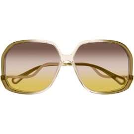 Chloé Chloé CH0404S 60mm Polarized Gradient Geometric Sunglasses