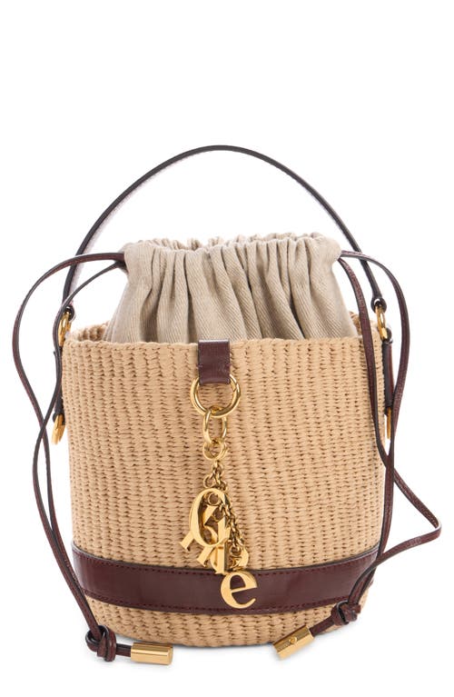 Chloé Chloé Charms Woven Straw Basket Bag