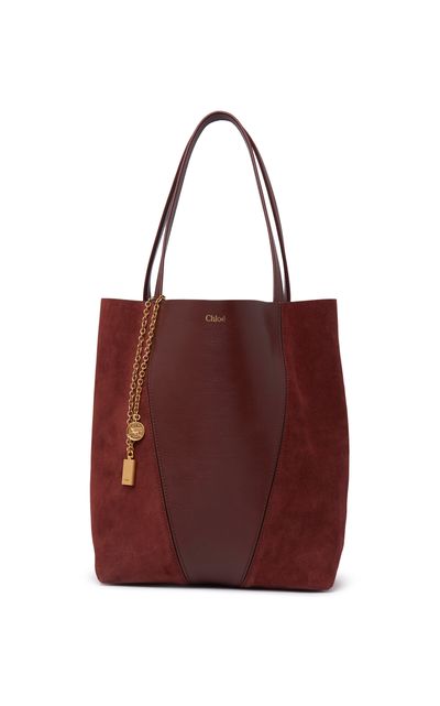 Chloé Chloé Chloé Spin Leather Shoulder Bag Brown OS
