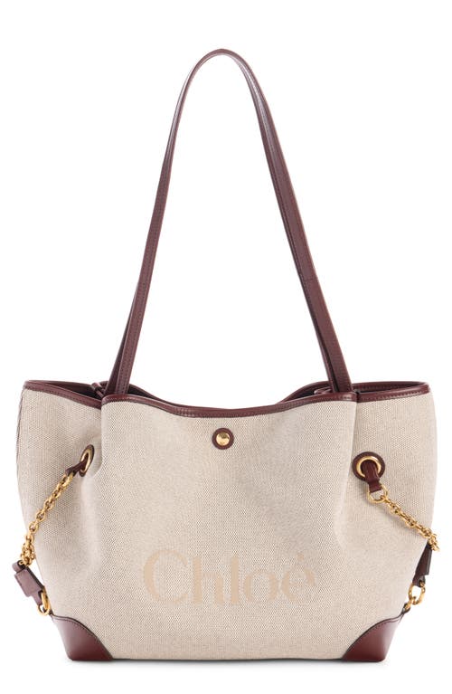 Chloé Chloé Clover Double Carry Canvas & Leather Tote