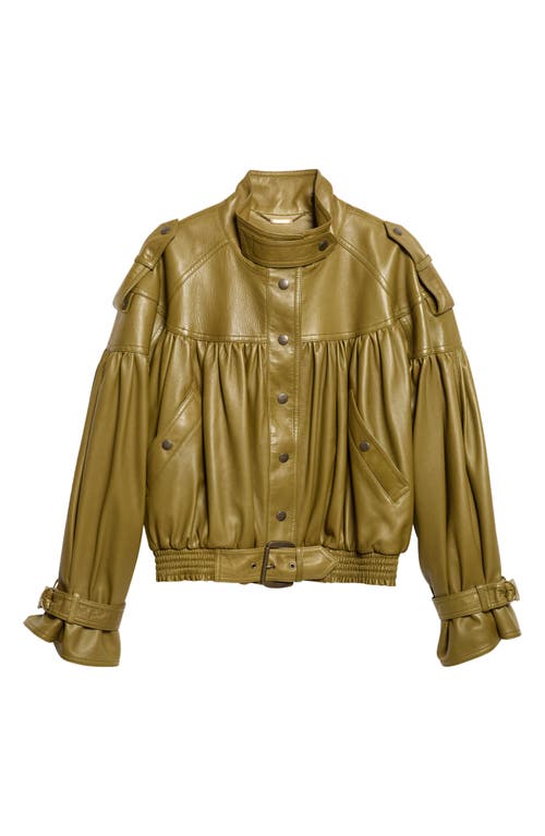 Chloé Chloé Crop Plongé Leather Jacket